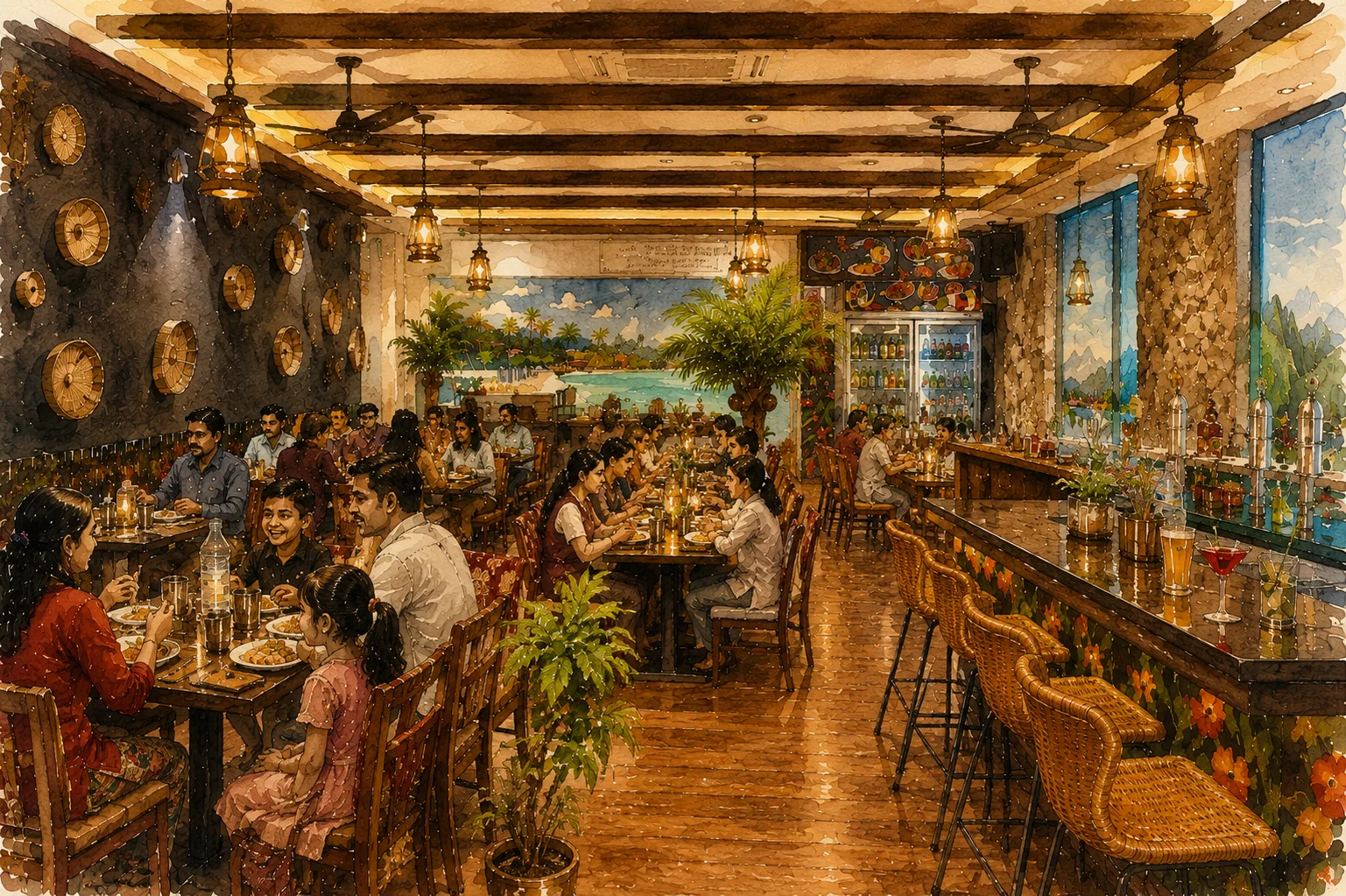 HeritageOne restaurant and bar interior